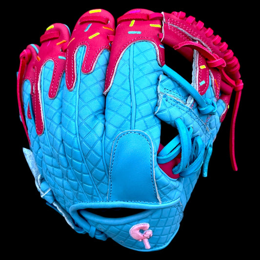 CUSTOM Ice Cream Series Kip Baby Blue Pink 11.5” I-Web Baseball Glove